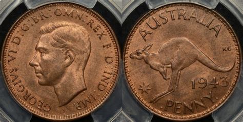 silver penny 1943|australian 1943 penny worth today.